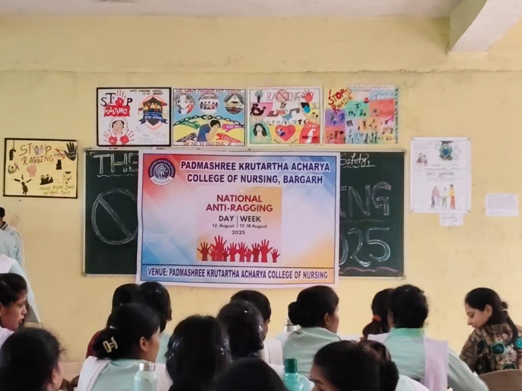 Anti-Ragging week celebration by PKACN students from 12th to 18th Aug 2025